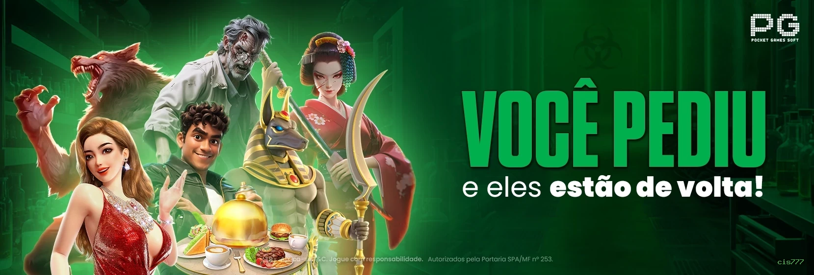 Big win animation on cis777 slot Jogo